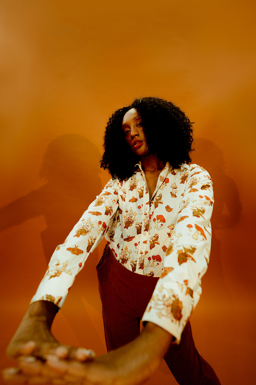 Shroomy Pearl Snap Shirt